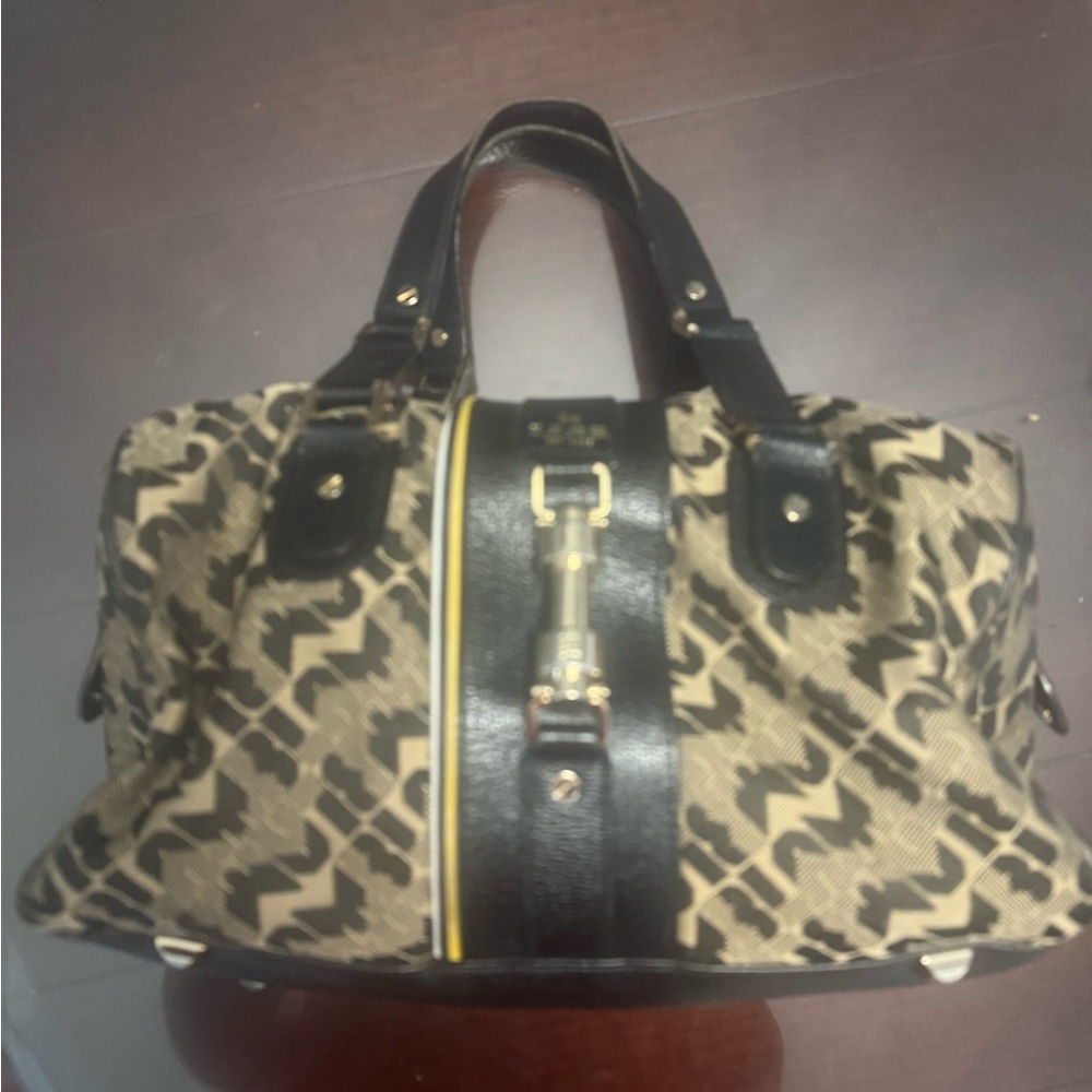 L.A.M.B. Black and Tan Satchel